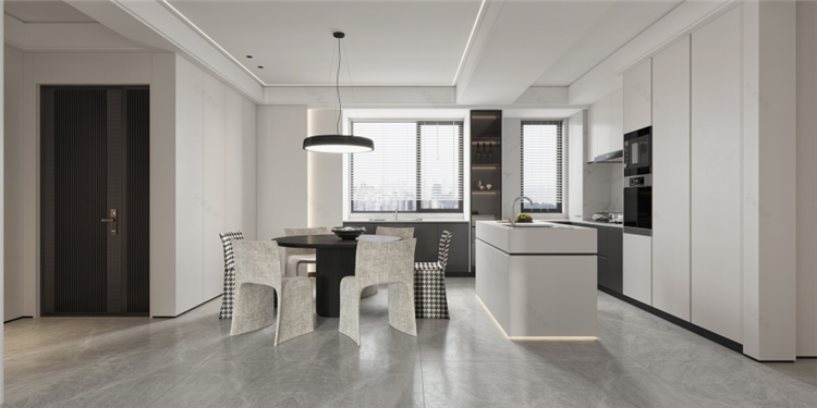 洛陽室內(nèi)裝修設(shè)計公司，極簡風(fēng)餐廳裝修案例