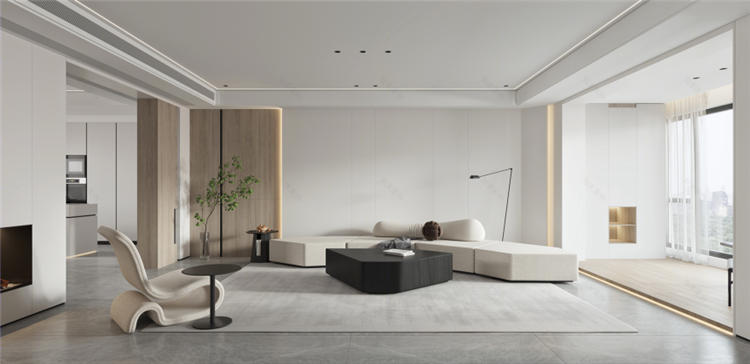 洛陽室內(nèi)裝修設(shè)計公司，極簡風(fēng)客廳裝修案例