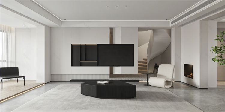 洛陽室內(nèi)裝修設(shè)計公司，極簡風(fēng)客廳裝修案例