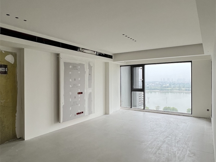 洛陽君河灣現(xiàn)代風(fēng)客廳裝修實景圖