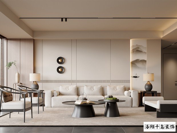 洛陽格潤小鎮(zhèn)現(xiàn)代風裝修案例